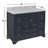 Tilford 48" Single Bathroom Vanity Set with Marine Gray Cabinet and Carrara Marble Countertop-1460291269