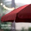 Parasol de terrasse de 6,5 pi avec parasol de table inclinable en acier, protection UPF50 +, idéal pour la cour extérieure, marron-334433464