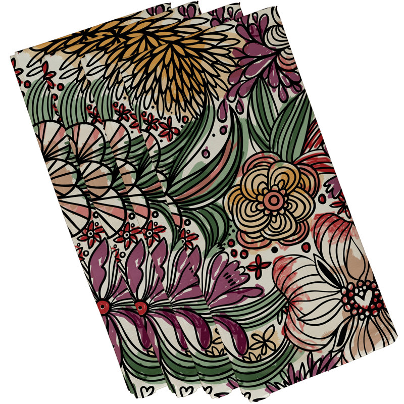 Ensemble de serviettes 4 pièces Grandin, Mauve
