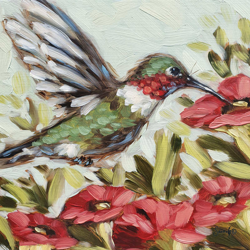«A Flutter Away on Canvas» par Sara G., H 20 po x l 20 po x P 1,25 po