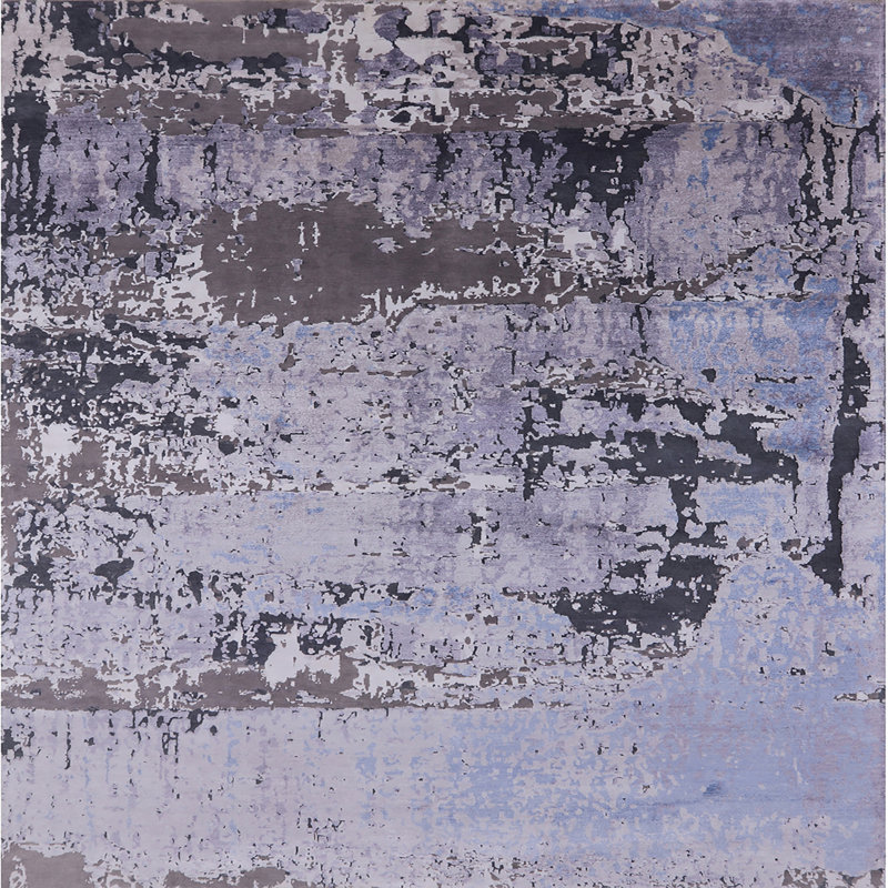 Abstract Indoor Rug, Square 7'