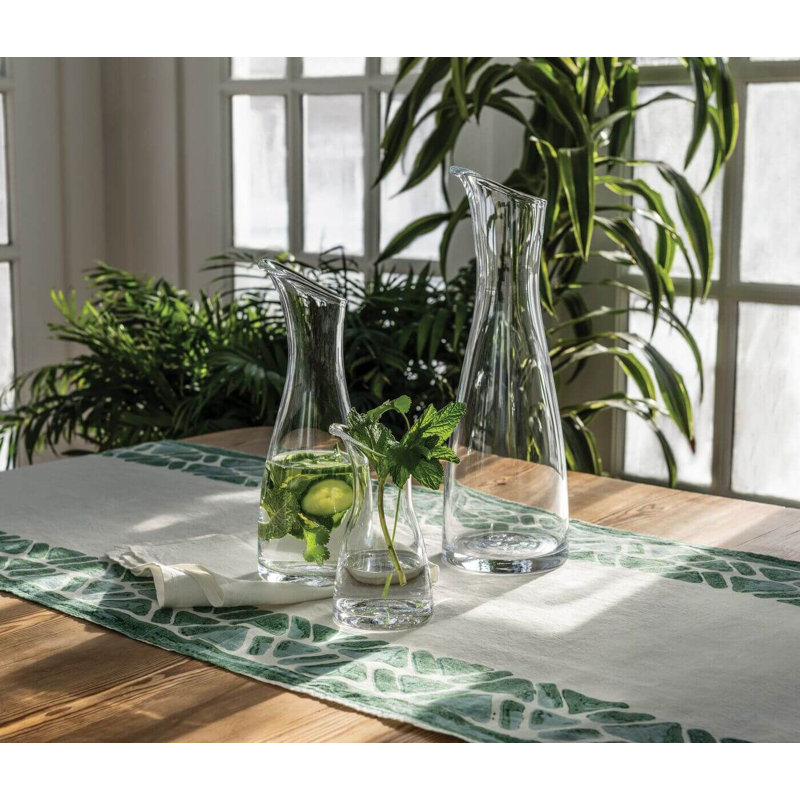 Glass Carafe, 6" H x 3" W x 3" L