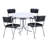 Kimlee 4 - Person Pedestal Dining Set-1020658211