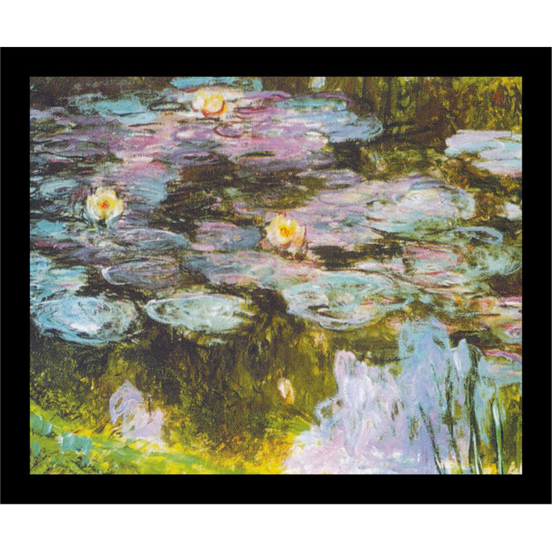 Nymphéas par Claude Monet - Reproduction d'art sur papier encadrée
