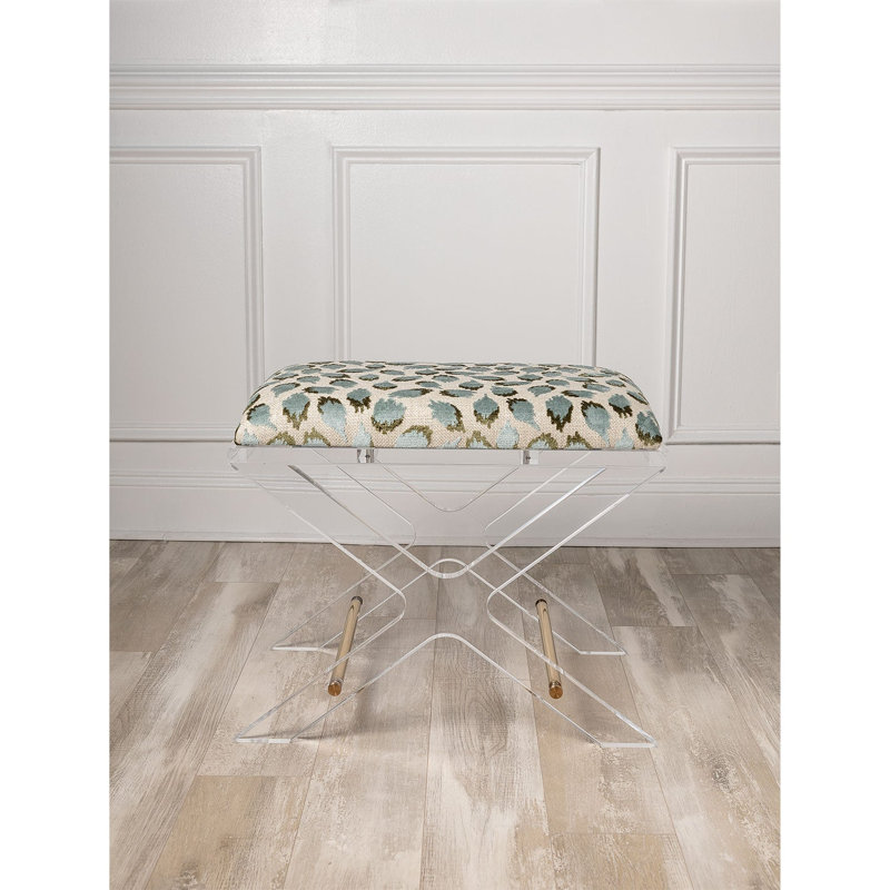 Delano Ocelot Bench, Ocelot Celadon, Gold