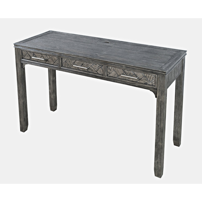 Avola 122cm W Rectangle Solid Wood Writing Desk