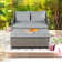 Frett Wicker 2 - Person Patio Conversation Sets with Cushions