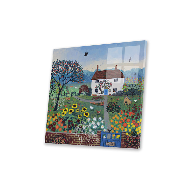 «Apple Tree Cottage» par Jo Grundy - impression non encadrée, H 24 po x l 24 po x P 0,25 po