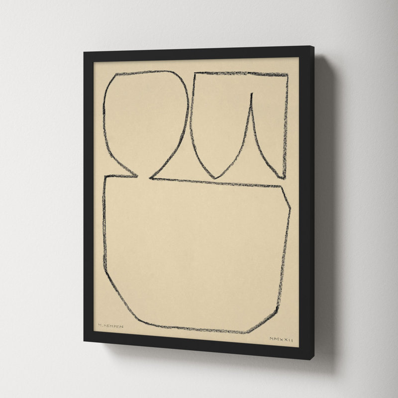 Sand 2 by Michael Kempen, Black Framed, 16" W x 20" H