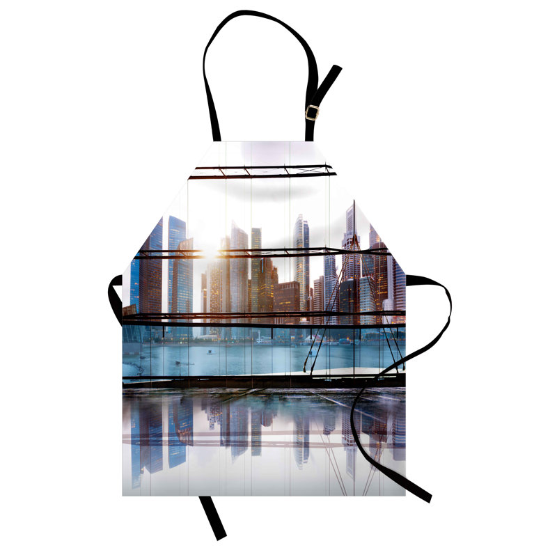 No Pattern Bib Apron