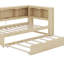 Lit de jour simple avec lit gigogne, armoires de rangement et ports USB-1462426029