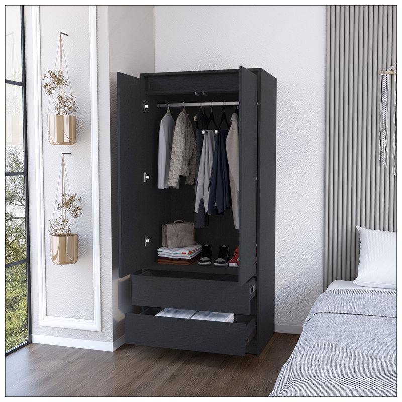 Armoire ferme, chambre à coucher, noir, Noir