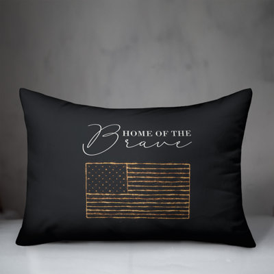 Home Of The Brave Throw Pillow