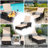 PE Rattan Chaise Lounge Chair Armrest Recliner Adjustable Pillow Mix brown, Beige