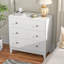 Commode blanche à 3 tiroirs pour la chambre à coucher