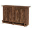 Table de bar à vin 63 pouces avec tablettes de rangement à 2 niveaux et repose-pieds pour la maison-123298105