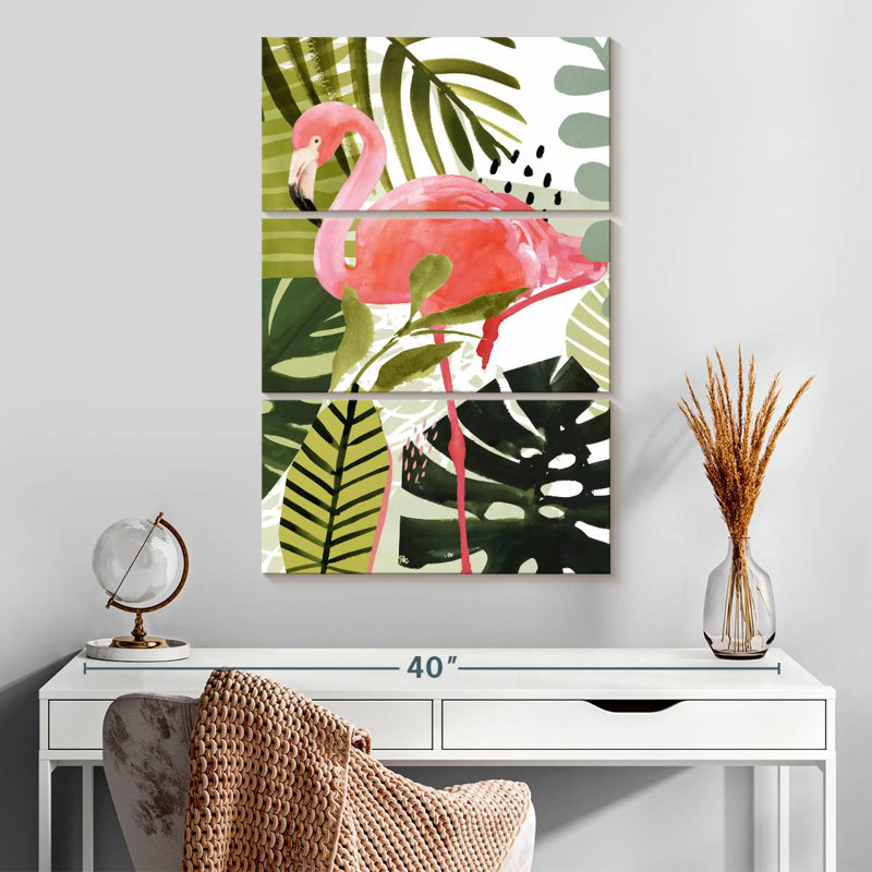 Brampt Flamingo Forest I, H 32 po x l 20 po