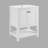 Cannes 25" Single Vanity with 2 doors & slat Shelf