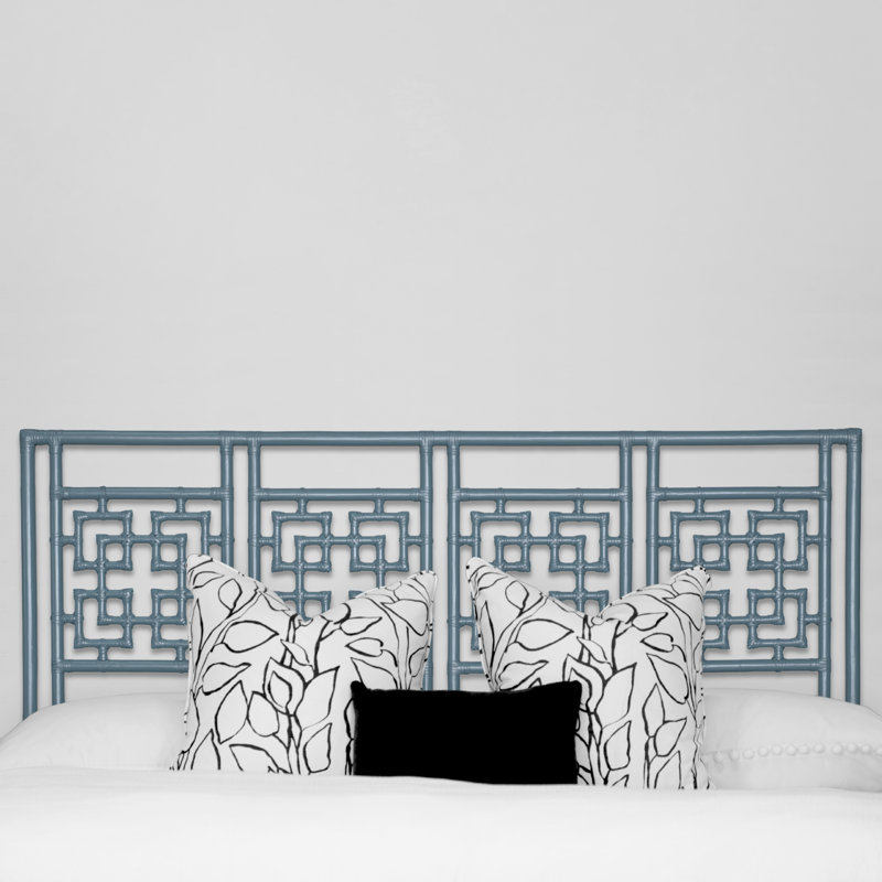 Palm Springs Open-Frame Headboard, King, Regatta Blue