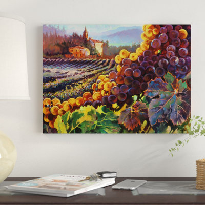 Tuscany Harvest by Clif Hadfield - Unframed Print on Canvas