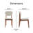 Elle Decor Coralie Mid-Century Modern Upholstered Dining Chair-36518202