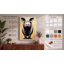 Straight Gaze Pig Modern 1 Piece Wrapped Canvas Wall Art-136702711-136702712