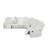 3-Pieces 210" Breathing Leather Power Reclining Theater Sectional With LED Lighting-1139162400