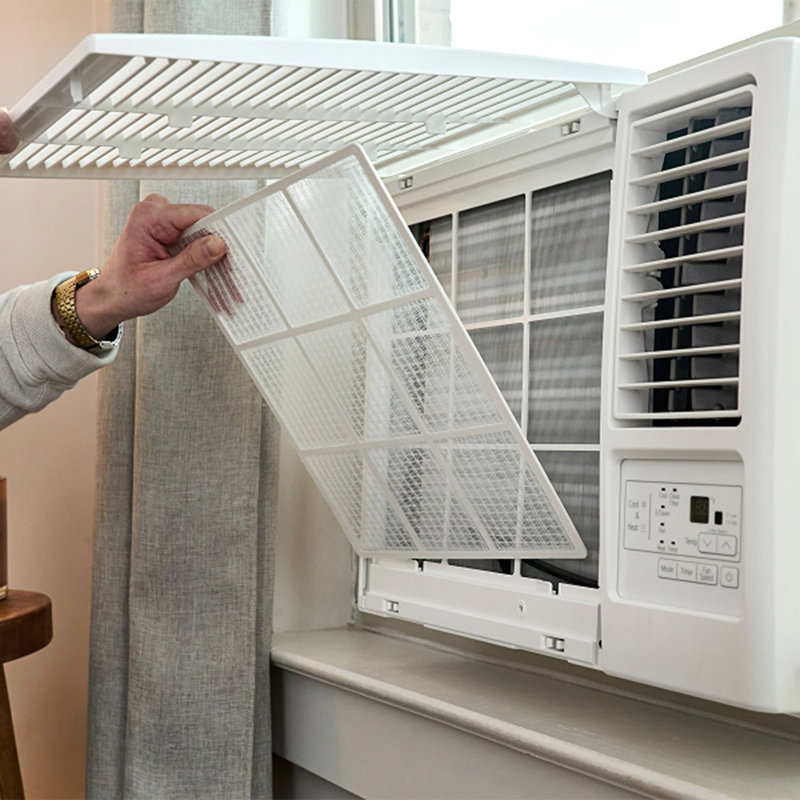 LG 18,000 BTU 230/208-Volt Window Air Conditioner with Cool, Heat and Wi-Fi Control in White, 18000