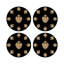 Ex Vote Orange Vegan Leather Round Coasters-1456308391