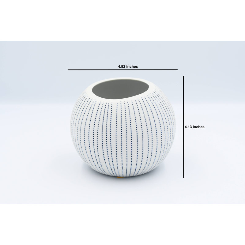 Alexzandar Jar 1, 4.1" H x 4.9" W x 4.9" D, Blue