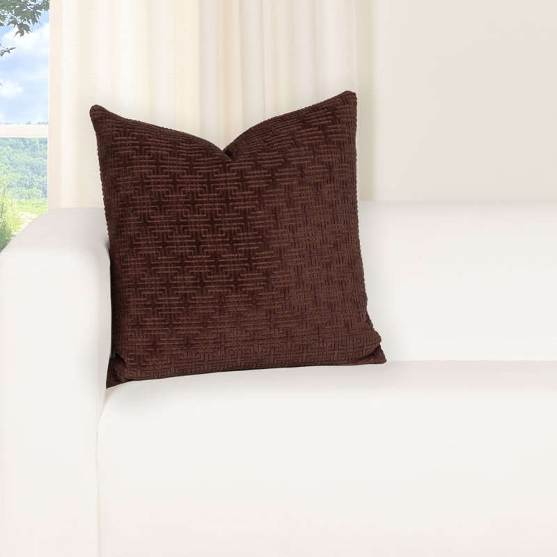 Coussin Odeon, 30" x 30", Polyfill, Merlot