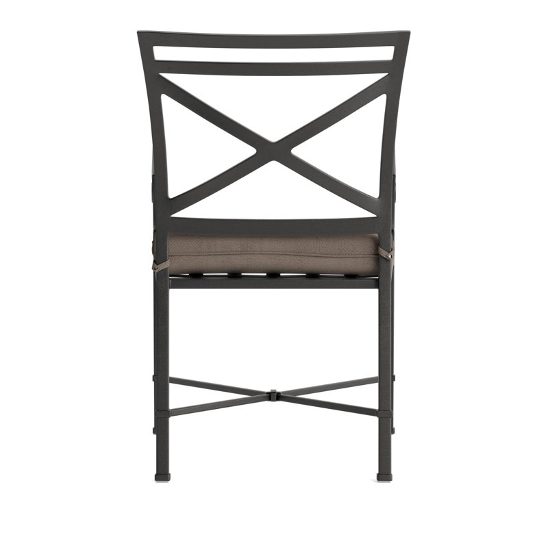 Venetian Outdoor Lounge Chair, Fusion Dove, Textured Pewter