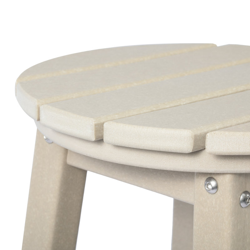 Tabouret de bar rond 29 po Laguna, Gris clair