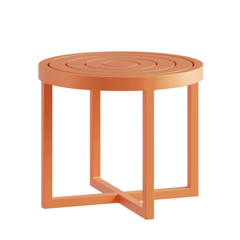 Round End Table, Sunburst