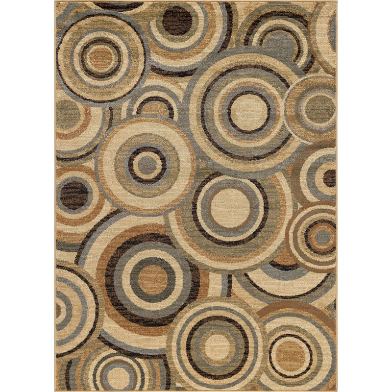 Tapis brun / beige Abercorn, Rectangle 8 pi 9 po x 12 pi 3 po