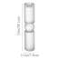 Porte-bougie en verre transparent de 15 po, grands porte-bougies en verre pour décoration de table