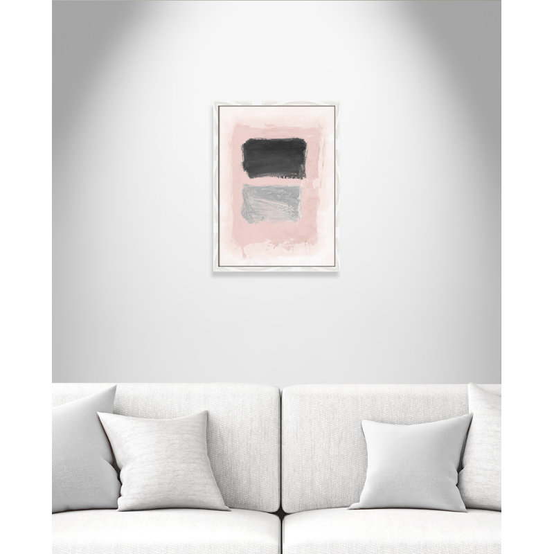 Rose Thomasin, noir et argent chatoyant I par Joss & Main, Cadre photo blanc sans cadre, H 23 po x l 17 po x P 1,25 po