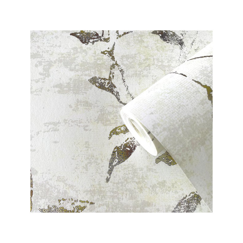 Elegance 10m x 53cm Textured Wallpaper Roll, Rose Gold