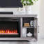 Meuble télé 75 po pour téléviseur de 80 po ou moins avec foyer électrique de 44 po