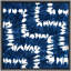 Zig-Zags Abstract Shapes, reproduction d'art sur toile-96965676-96965678