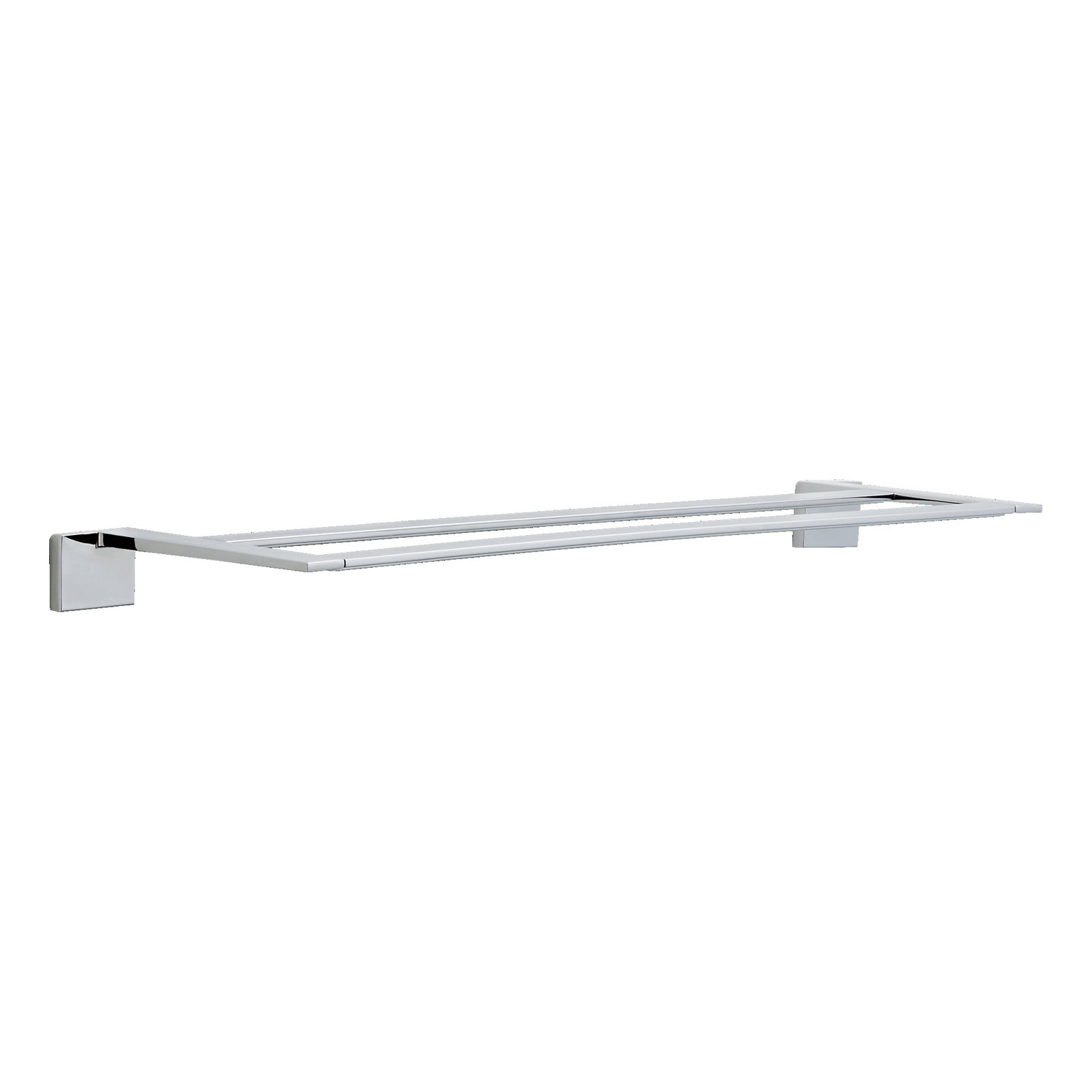 Vero Double 24" Wall Mounted Towel Bar, Chrome