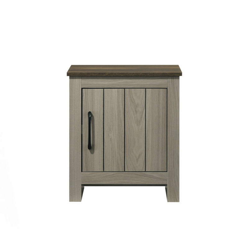 Table de bout, table d'appoint, table de chevet avec porte d'armoire