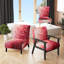 Fauteuil de chambre contemporain rembourré Crimson Reverie