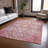 Machine Washable Indoor/Outdoor Xhevrie Merlot Rug-1104994828