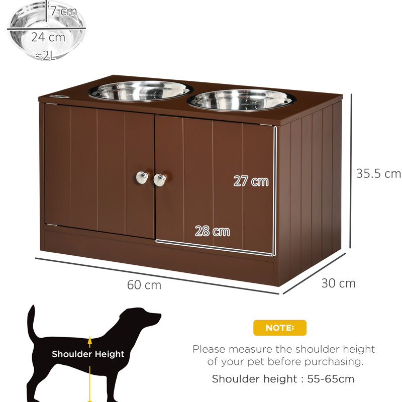 Bols surélevés pour chiens 67,6 oz.