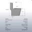 Toilette une pièce Alvantor, puissante toilette allongée à double chasse 1,1 / 1,6 GPF, siège à fermeture douce gris
