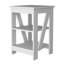 Table blanche avec deux tablettes - polyvalente pour différents espaces de vie-482492415