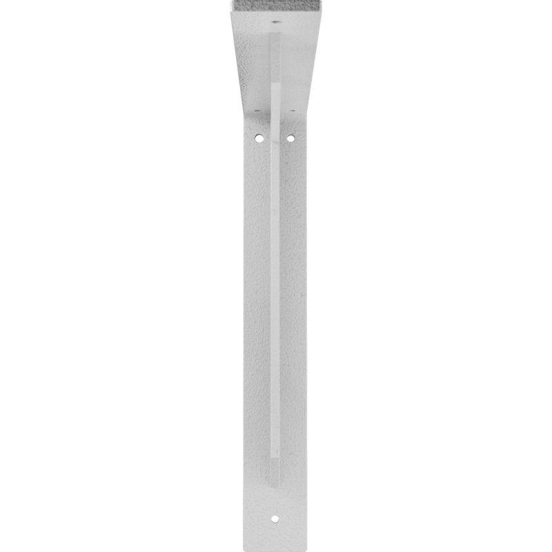 Support en acier Stockport, H 14 po x l 2 po x P 14 po, Blanc martelé