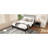 Solid Bamboo Wood Spindle Platform Queen Bed With 46.5" Tall Headboard, Bohemian Bed Frame With Wooden Slats And Metal Support, Mid-Century Modern Style,No Box Spring Needed,Black-799145640-799145646