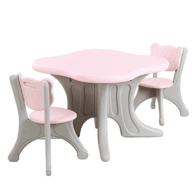 Ensemble de table avec 2 chaises et paniers de rangement KidsVip